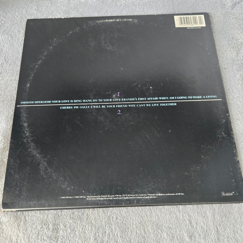Sade Diamond Life Vinyl LP 1985 Portrait FR Smooth Operator Tested No Skips - Picture 2 of 7